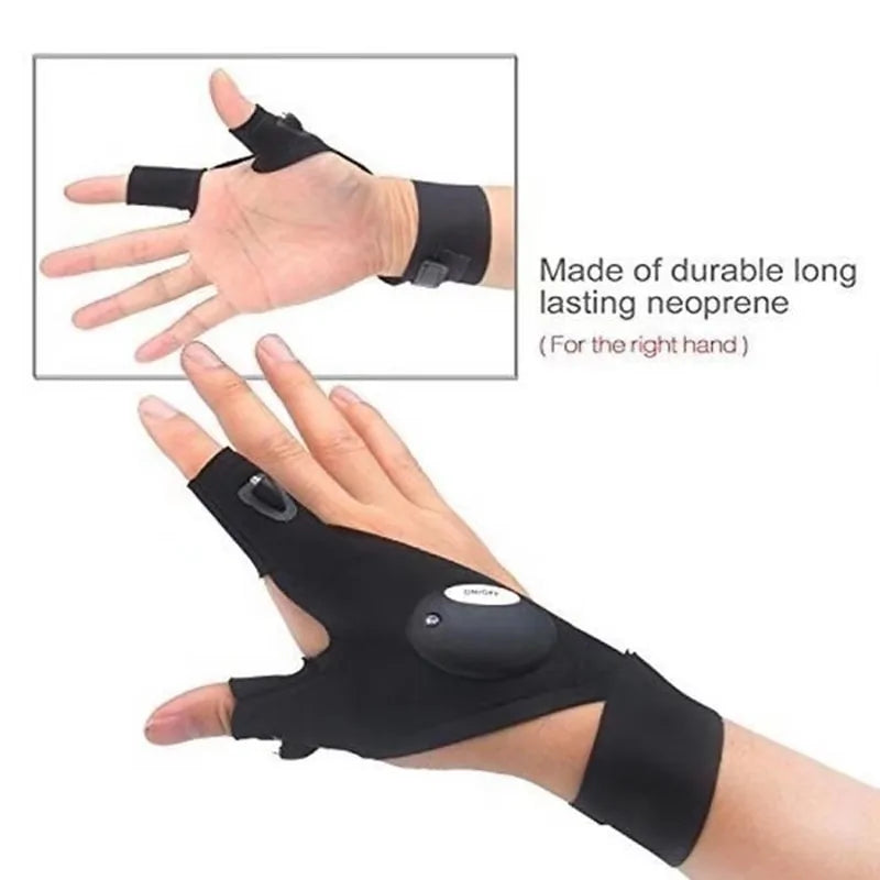 Finger LED Flashlight Glove