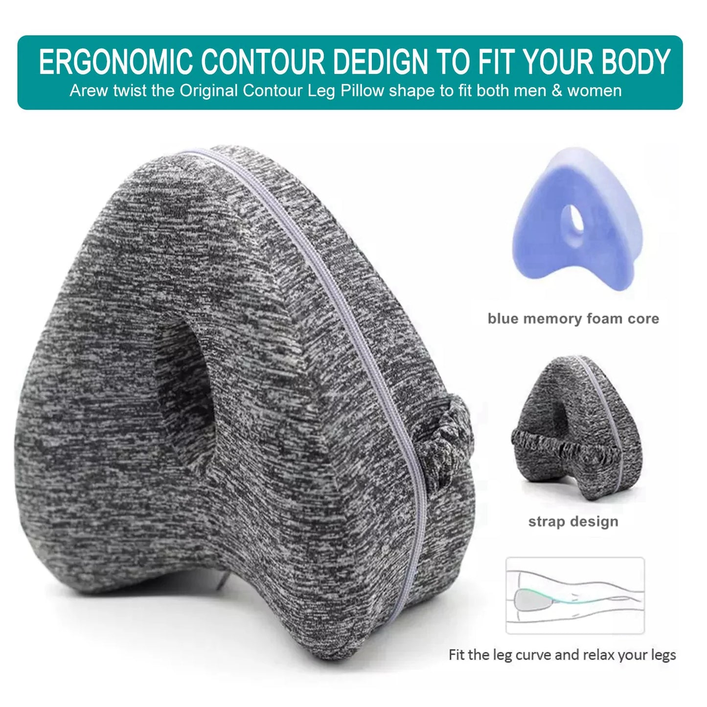 Knee Orthopedic Pillow for Side Sleepers