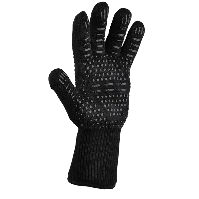 Heat Resistant Grilling Gloves with Silicone Grip