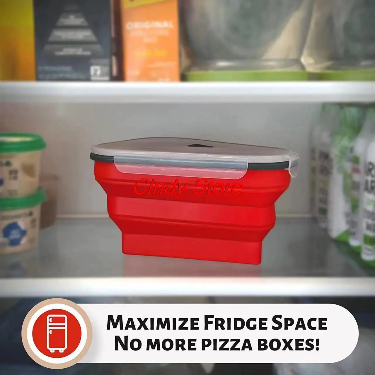 Resealable Pizza Slices Refrigerator Storage