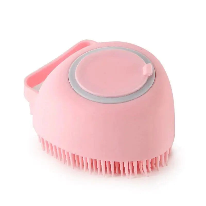 Dog Bath Brush with Soap Dispenser