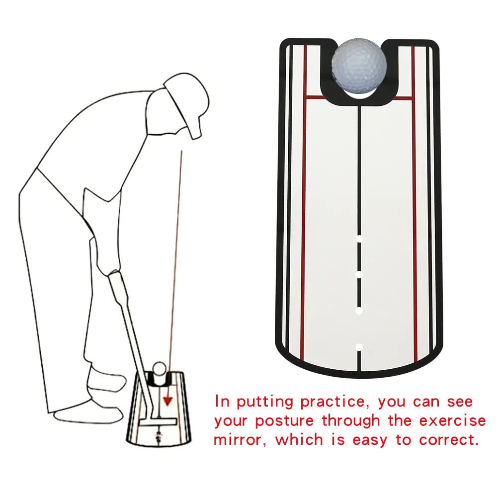 Golf Putting Alignment Training Mirror