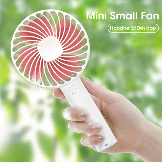 Mini Handheld Fan with USB Rechargeable Battery