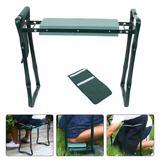 Foldable Garden Kneeler and Seat with Widened EVA Cushion and Tool Bags
