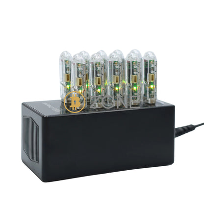 NerdMiner USB with LED Display Upgrade (74 KH/S) Bitcoin Lottery Miner with USB Station (10-pack)