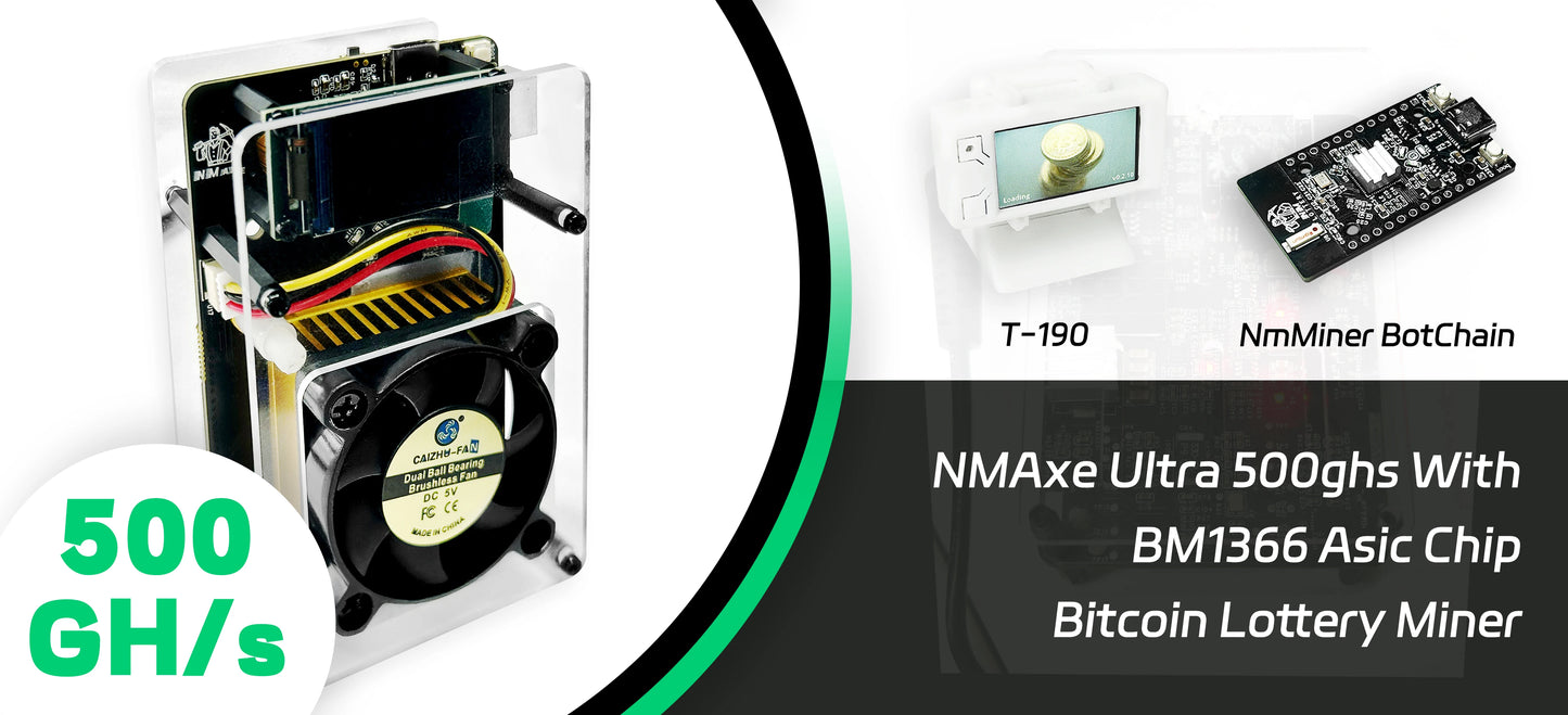 Bitaxe Ultra (500 GH/S) Bitcoin Lottery Miner