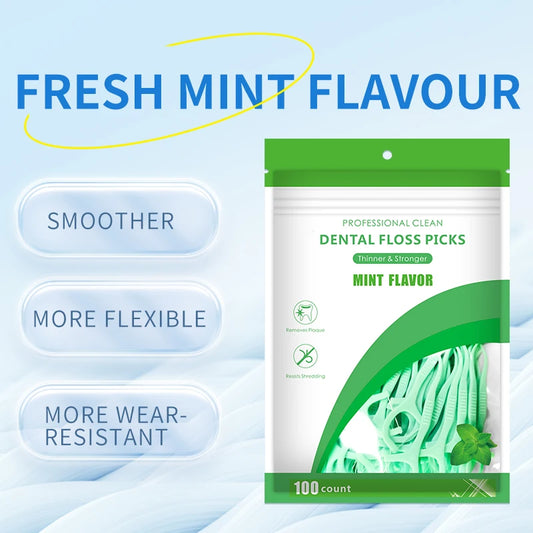 Strong & Thin Mint Professional Dental Cleaning Picks