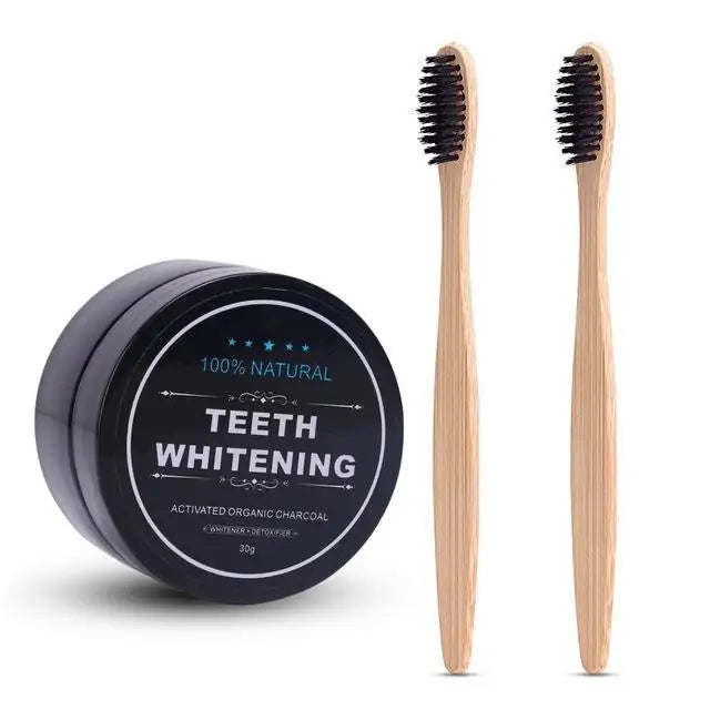 Teeth Whitening with Activated Charcoal Powder