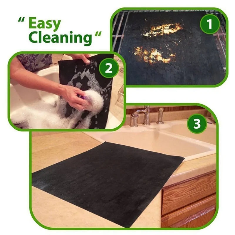 Non-Stick Reusable Mats for Gas, Charcoal or Electric Grills