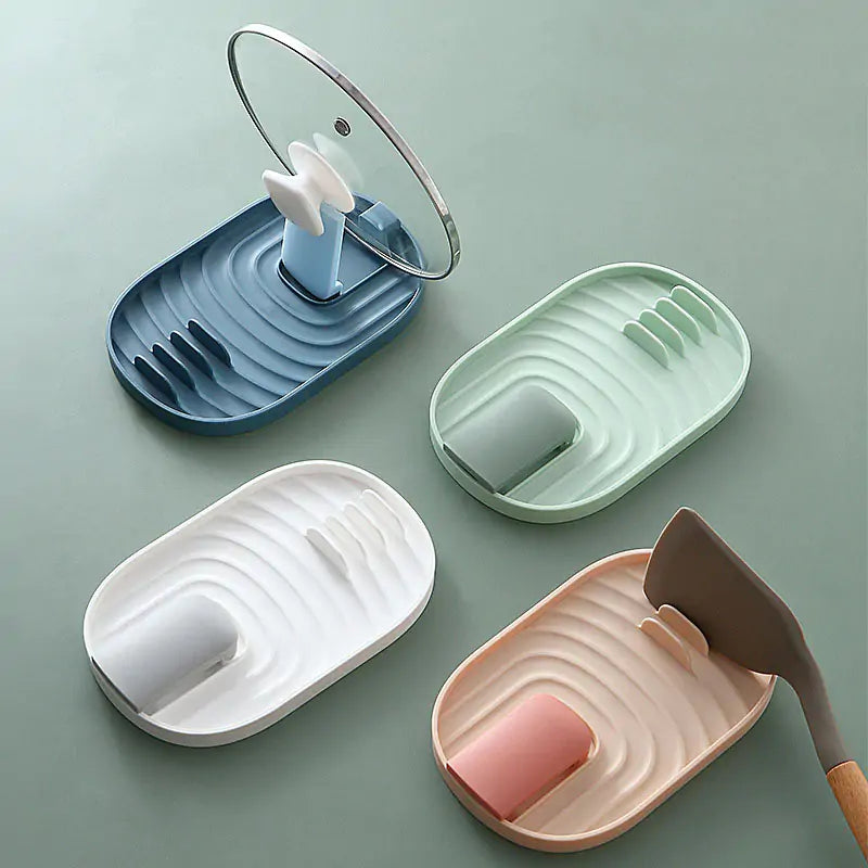 Spatula Rest with Lid Holder