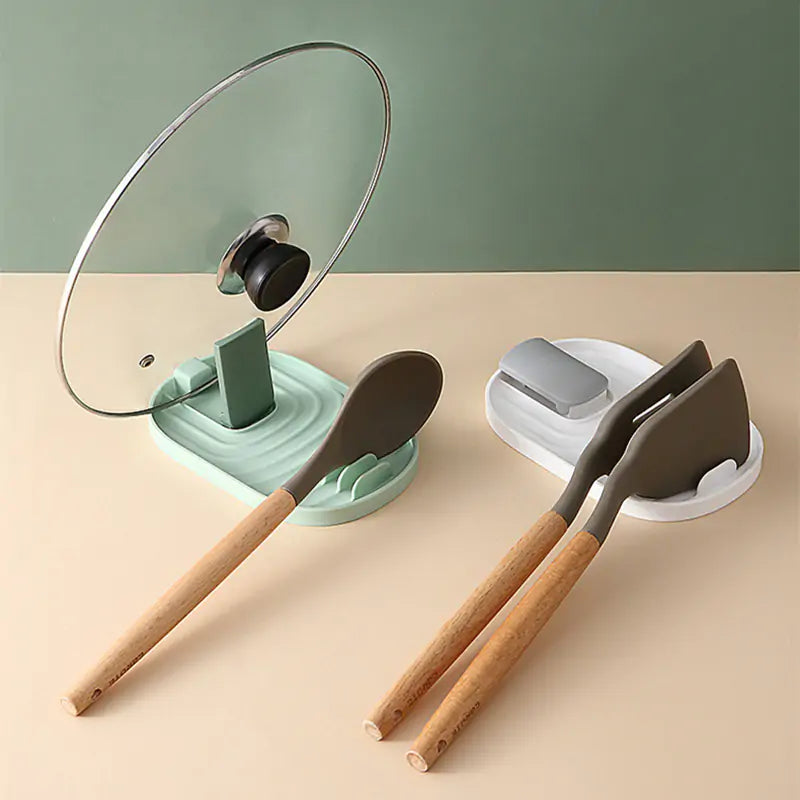 Spatula Rest with Lid Holder