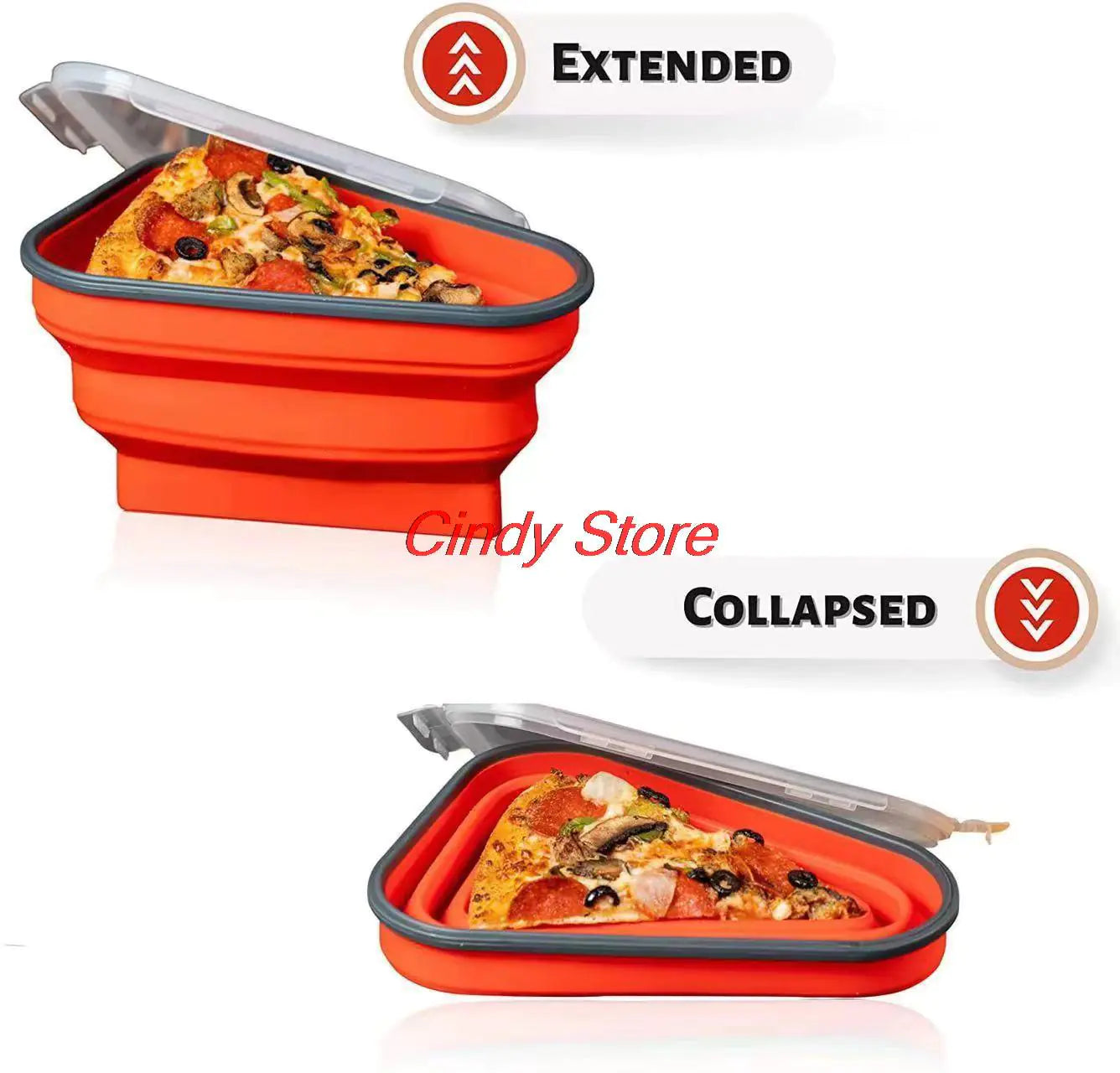 Resealable Pizza Slices Refrigerator Storage