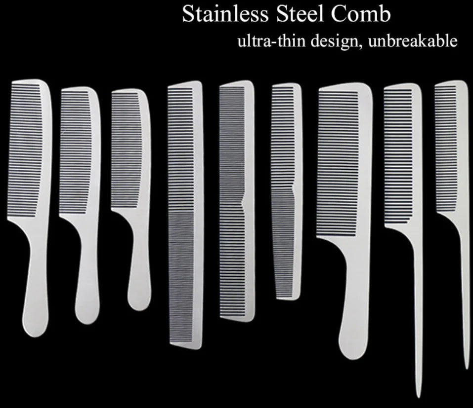 Stainless Steel Fine Tooth Hair Comb