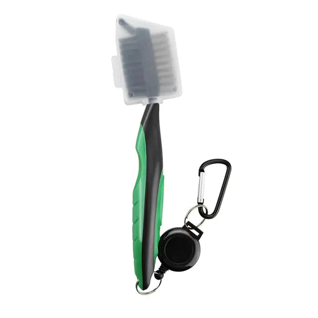 Golf Club Cleaning Brush With Retractable Carabiner