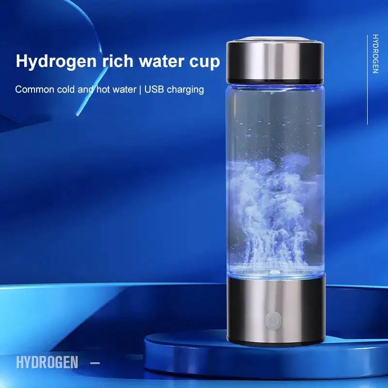 Portable Hydrogen Glass Water Bottle