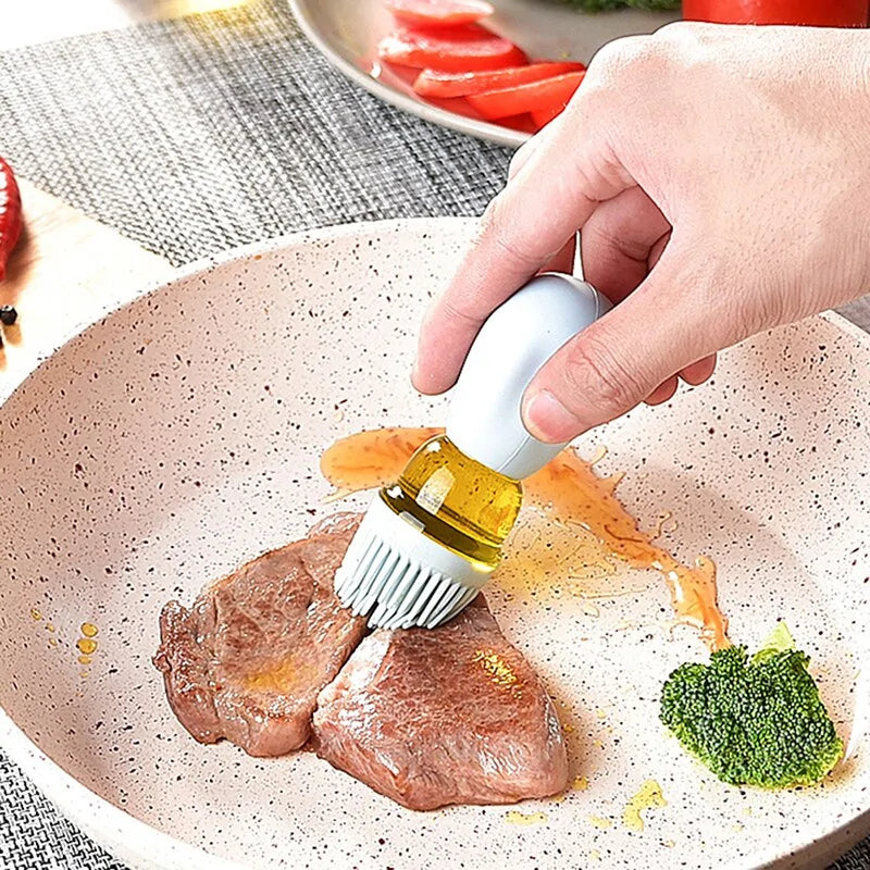 Olive Oil Dispenser with Silicone Brush